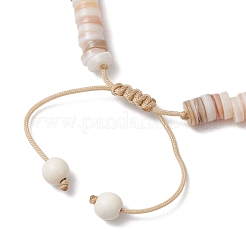 2 bracciale di perline intrecciate in conchiglia d'acqua dolce naturale a forma di stella marina e tartaruga&nbsp;BJEW-JB11919-02