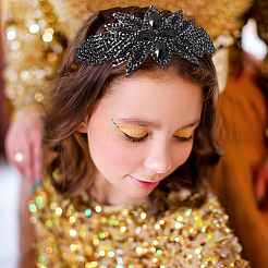 Diademas de flores con rhinestone&nbsp;PHAR-WH0020-05B
