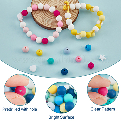 DIY-Set zum Basteln von geflochtenen Perlenarmbändern&nbsp;DIY-PH0009-17