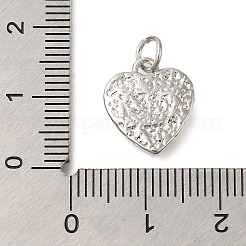 Textur Herz Rack Beschichtung Messing Anhänger Charms&nbsp;KK-I716-10P