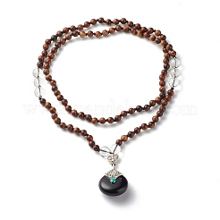 108 collier de perles de prière mala&nbsp;NJEW-JN03775