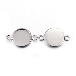 Supports de connecteur cabochon en acier inoxydable 304 résistant au ternissement&nbsp;STAS-F191-15P-D