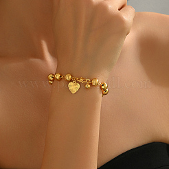 Braccialetti con perline rotonde in ottone per donna&nbsp;NG2159