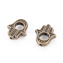 Perline in lega stile tibetano&nbsp;TIBEB-A123963-AB-FF