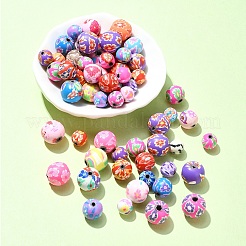 60pcs 3 Arten handgemachte Polymer-Ton-Perlen&nbsp;FIND-YW0004-69
