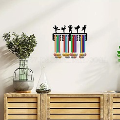 Support mural d'affichage de support de cintre de médaille de fer de thème de sports&nbsp;ODIS-WH0055-171