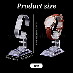 Espositori per orologi singoli in acrilico a forma di C&nbsp;ODIS-WH0086-087
