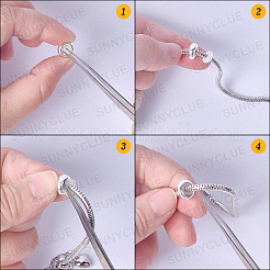 10 pz 5 stili 925 perline in argento sterling&nbsp;STER-SC0001-02S