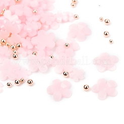Chiodo cabochon di plastica fiore&nbsp;X-MRMJ-I001-03C