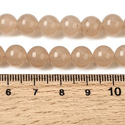 Natürliche weiße Jade perlen Stränge&nbsp;G-H348-8mm-02