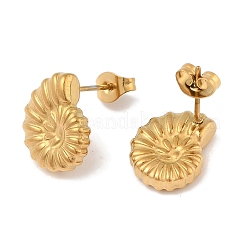 Boucles d'oreilles à tige en acier inoxydable 304 avec placage ionique (IP)&nbsp;EJEW-C099-14M