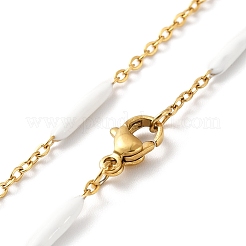 Collier chaîne à maillons en émail&nbsp;STAS-B025-02G-05