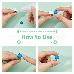 DIY Blanko-Kuppel 304 Edelstahl Fingerringe Herstellungskits&nbsp;DIY-HS0001-56
