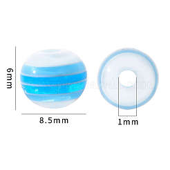 50pcs transparente Streifen Harzperlen&nbsp;RESI-YW0001-02E