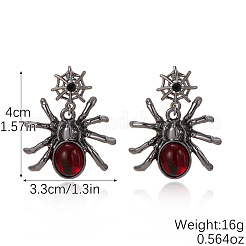Legierung Rhinestone-Bolzenohrringe&nbsp;WG15A7C-01