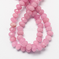 Chapelets de perle en jade blanc naturel&nbsp;X-G-R171-2x4mm-03-01