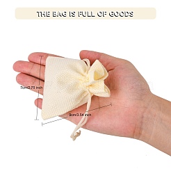 Pochettes en toile de jute&nbsp;ABAG-Q050-7x9-13