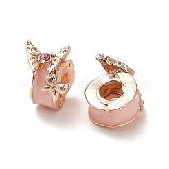 Legierung Rhinestone European Beads&nbsp;FIND-Q115-02RG