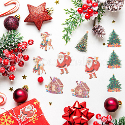 1 Beutel selbstklebende Papieraufkleber mit Weihnachtsmotiven&nbsp;DIY-SC0032-88
