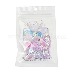 10pcs 5 Arten transparente Harzanhänger&nbsp;RESI-FS0002-08