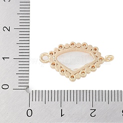 Vergoldete Messing-Pavé-Verbindungsanhänger mit klaren Zirkonia&nbsp;KK-L218-002G-01