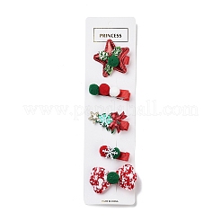 Weihnachtsmotiv tuch filz stoff alligator haarspange&nbsp;OHAR-R100-01E