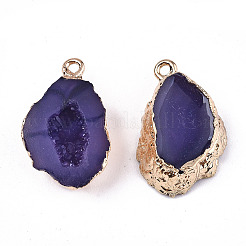 Druzy geode harz anhänger&nbsp;LS-RESI-S383-066B
