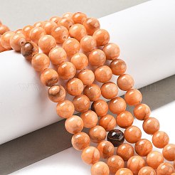 Abalorios de jade natural persa hebras&nbsp;G-A255-A02-02J