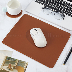 3 tapis de souris en liège et cuir&nbsp;AJEW-OC0014-75D