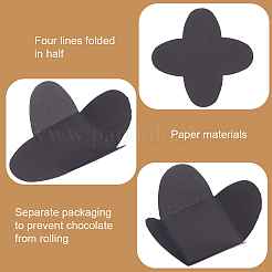 Espaciador de chocolate con papel kraft en forma de cruz&nbsp;AJEW-CN0004-83B