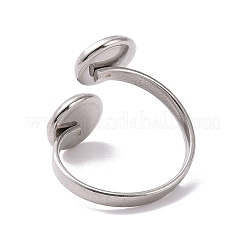 Accesorios para anillos abiertos de acero inoxidable 201 que no se deslustran&nbsp;X-STAS-E124-01P