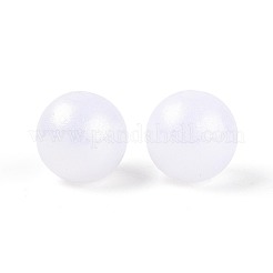 Perline acriliche opache arcobaleno in stile gommato&nbsp;MACR-T010-8mm-08-01
