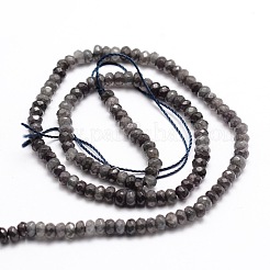 Gefärbte natürliche Malaysia Jade Rondelle Perlen&nbsp;X-G-E316-2x4mm-09