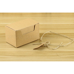 Kraftpapier Geschenkbox&nbsp;CON-WH0022-04