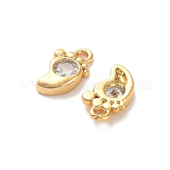 Breloques en laiton avec zircone cubique&nbsp;KK-D300-06G