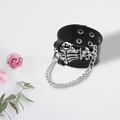 Punk-Armbänder aus PU-Leder&nbsp;DIY-WH20007-369