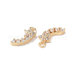 Colgante micropavé cubic zirconia de latón&nbsp;KK-I702-55G