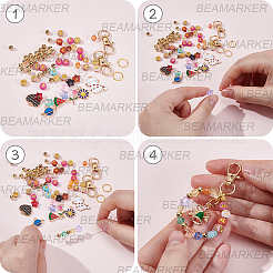 Kits de accesorios para hacer llaveros de diy&nbsp;DIY-BM0002-86