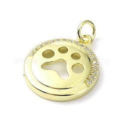 Messing Micro Pave Claer Zirkonia Anhänger&nbsp;KK-H475-45G