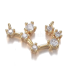 Pendenti in ottone micro zirconi chiari&nbsp;ZIRC-F120-019G