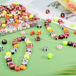360pcs 9 Art handgemachte Polymer-Ton-Perlen&nbsp;CLAY-DC0001-13
