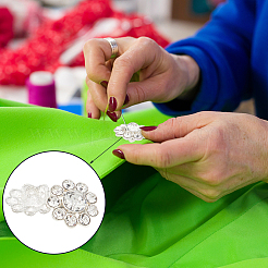 80 Stück 4 Stil Legierung Strass Schaftknöpfe&nbsp;DIY-GA0003-58