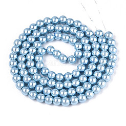 Perles de verre nacrées cuites au four&nbsp;X-HY-Q330-8mm-24