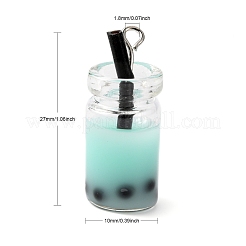 Pendentifs de bouteille en verre&nbsp;CRES-N017-03D