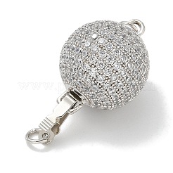 Porte micro ouvrent pendentifs zircone cubique en laiton de placage&nbsp;KK-L224-071P