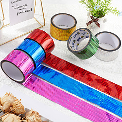 50 m laserglänzende dekorative Klebebänder aus Bopp-Kunststoff für Scrapbooks&nbsp;AJEW-WH20002-57B-03