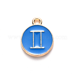 Pendentifs d'émail en alliage&nbsp;ENAM-S124-01A-02I