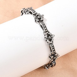 Gliederkettenarmbänder aus 304 Edelstahl&nbsp;BJEW-D379-01AS