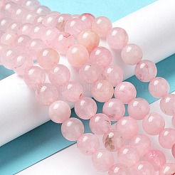 Brins de perles teintes en quartz rose naturel&nbsp;X-G-B046-07-6MM