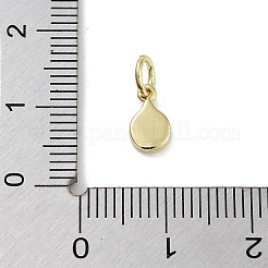 Breloques d'émail de laiton de placage de support&nbsp;KK-M293-40G-02